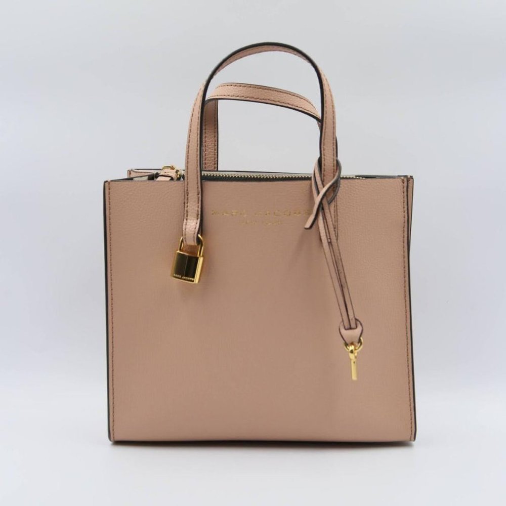 Marc Jacobs Mini Grind Leather Tote in Ballet
